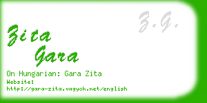zita gara business card